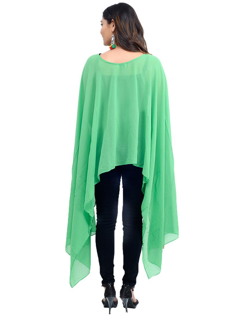 embellished asymmetric cape - 15788809 -  Standard Image - 1