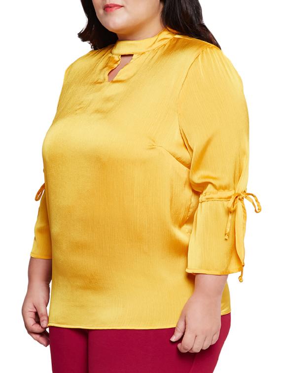 choker neck plus top - 15788977 - Standard Image - 1