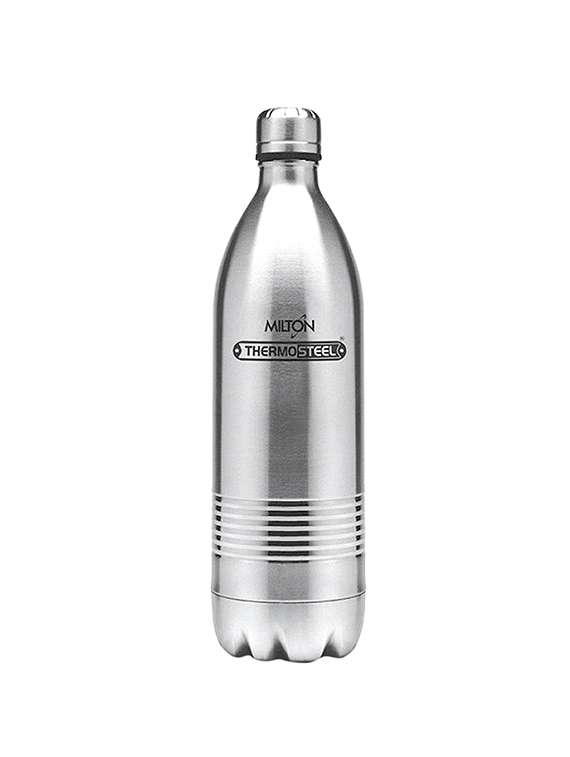 milton insulated steel bottles thermosteel duo 500 ml, dlx steel plain