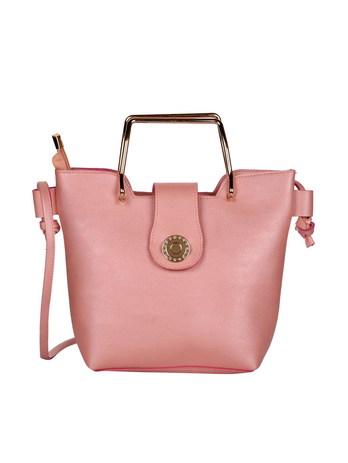 pink leatherette (pu) sling bag - 15790564 - Zoom Image - 0