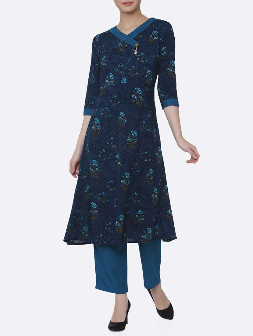 printed kurta with palazzo set