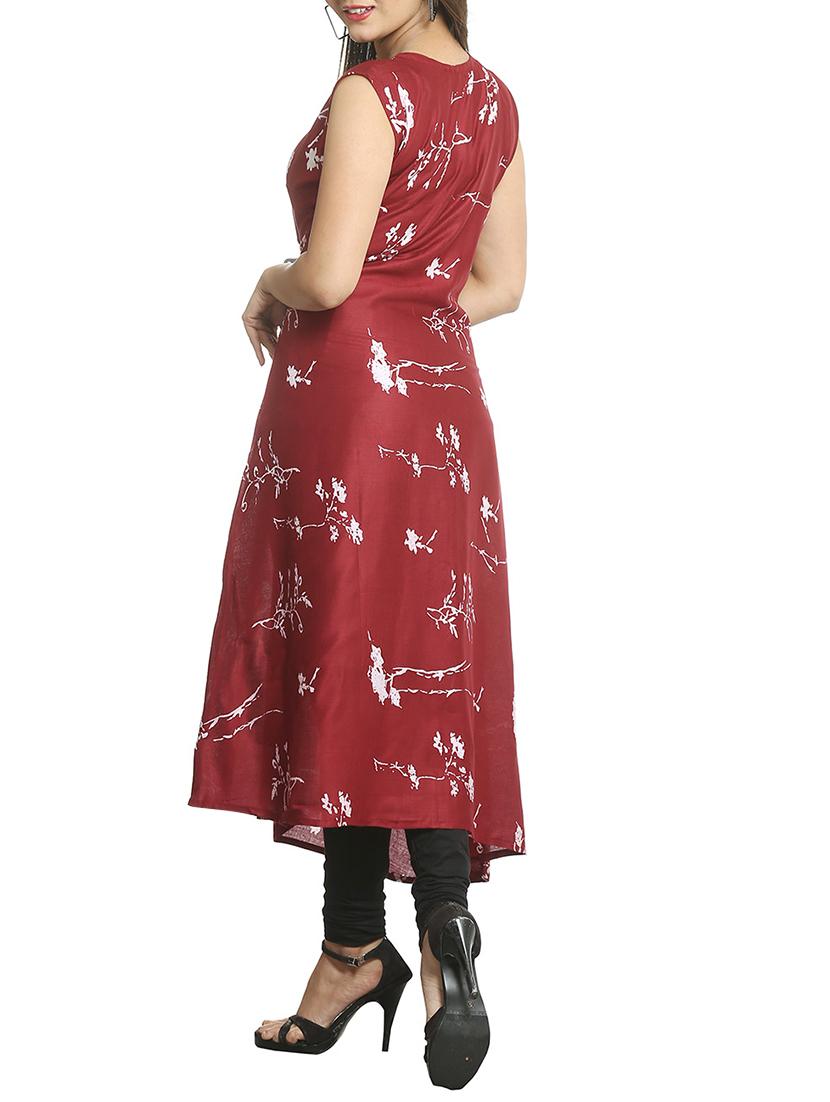 a-line printed kurta - 15791945 - Standard Image - 1
