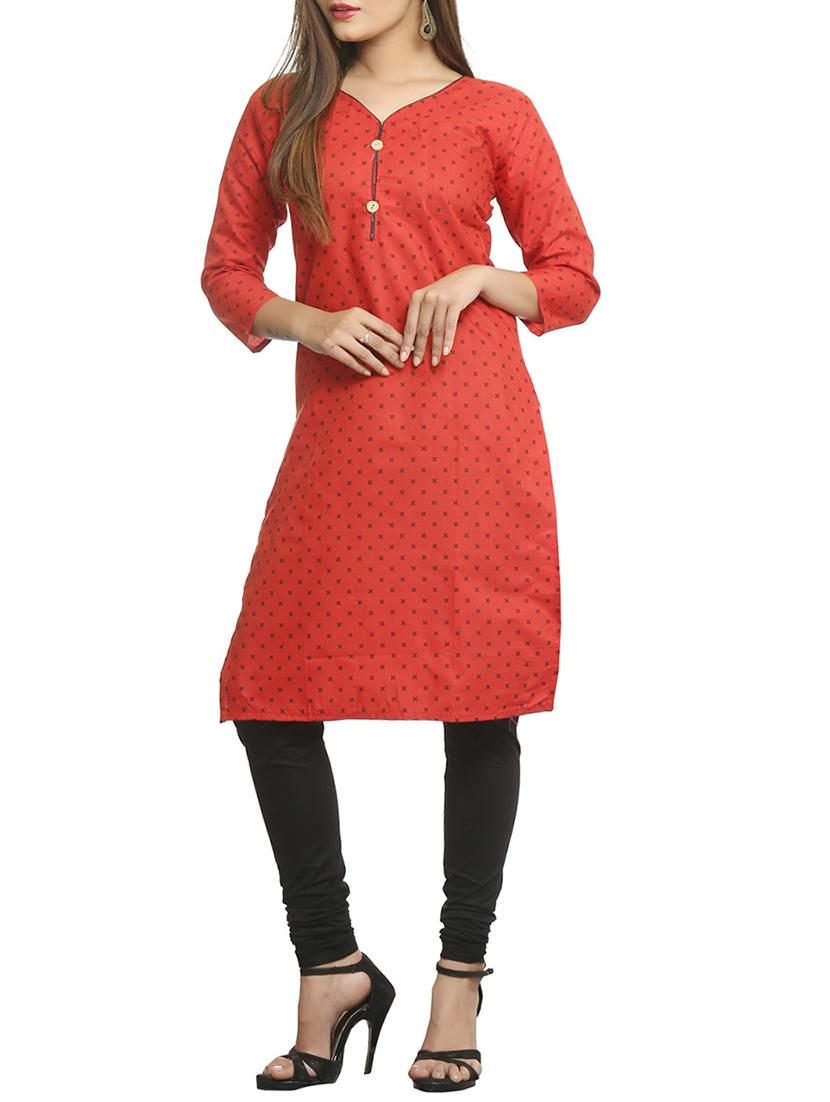 printed straight kurta - 15791983 - Standard Image - 1