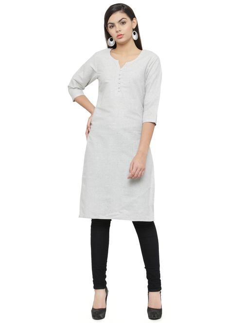 women's straight kurta - 15796380 - Standard Image - 0