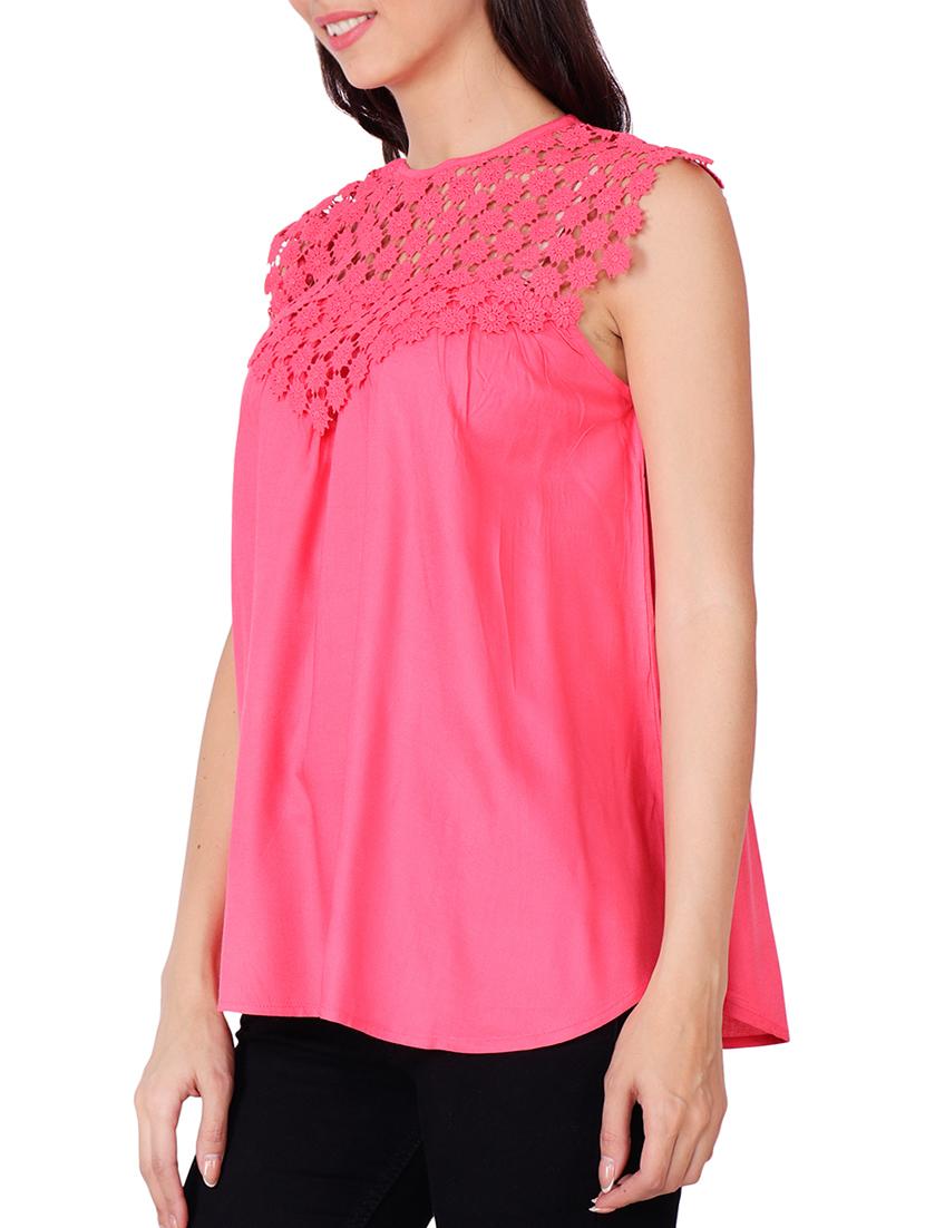 lace paneled gathered top - 15797737 -  Standard Image - 1