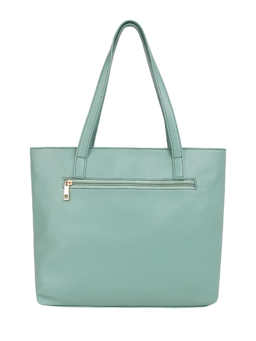 blue leatherette (pu) handbag - 15797810 -  Standard Image - 1