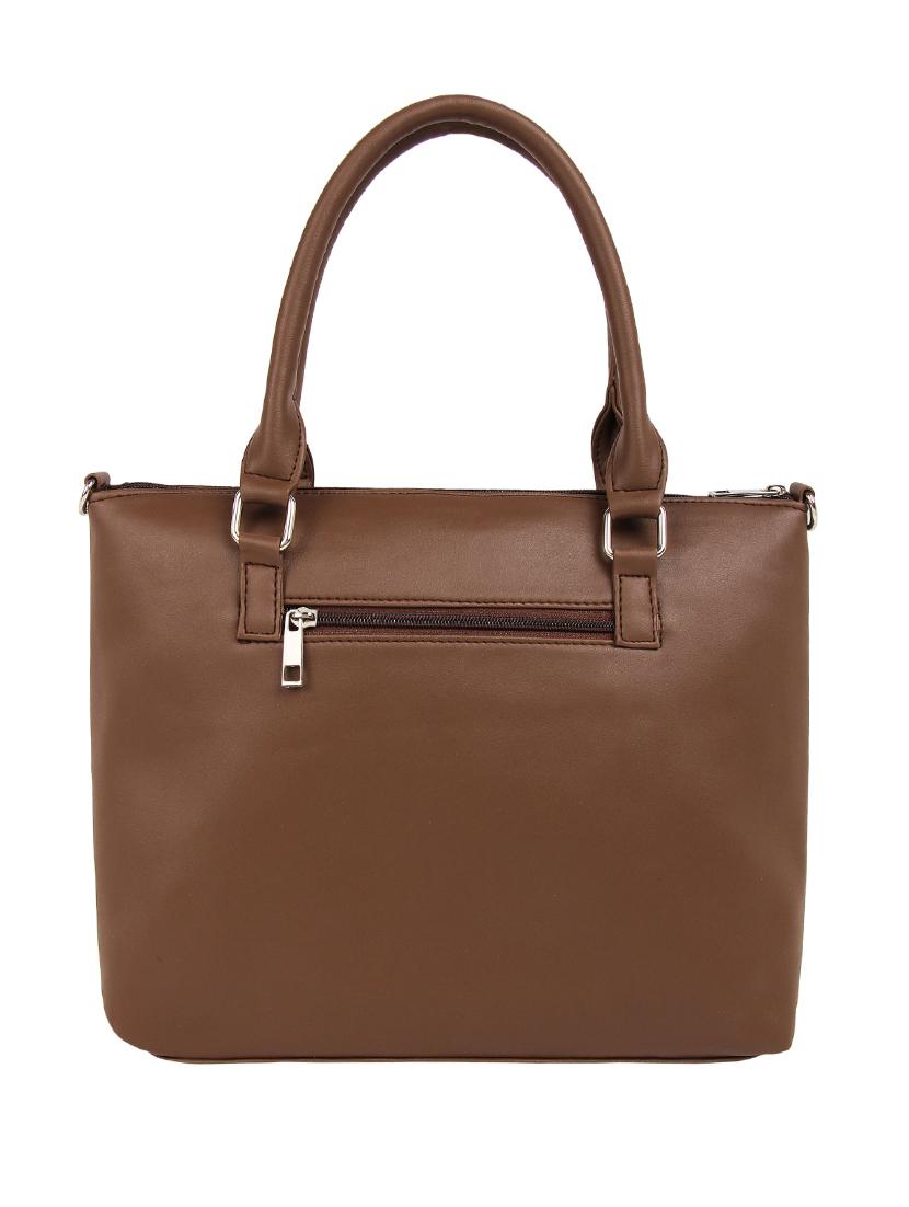 tan leatherette (pu) handbag - 15797828 - Standard Image - 1