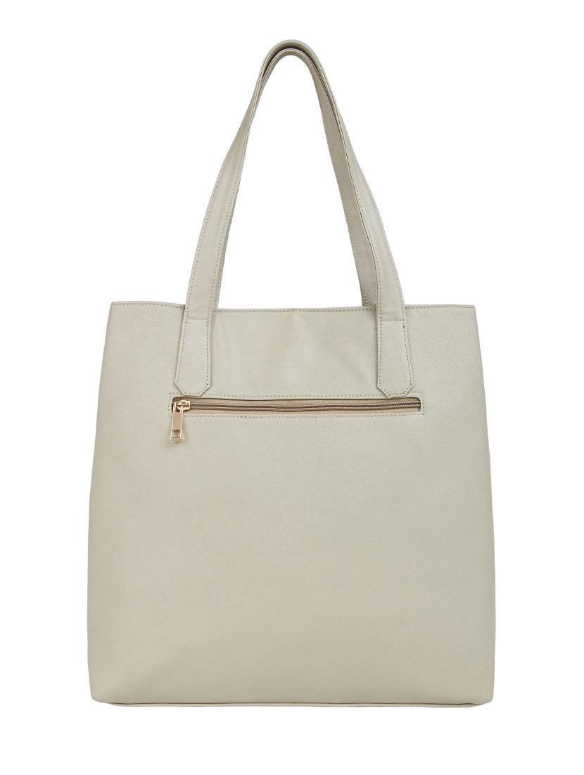 white leatherette (pu) handbag - 15797845 -  Standard Image - 1