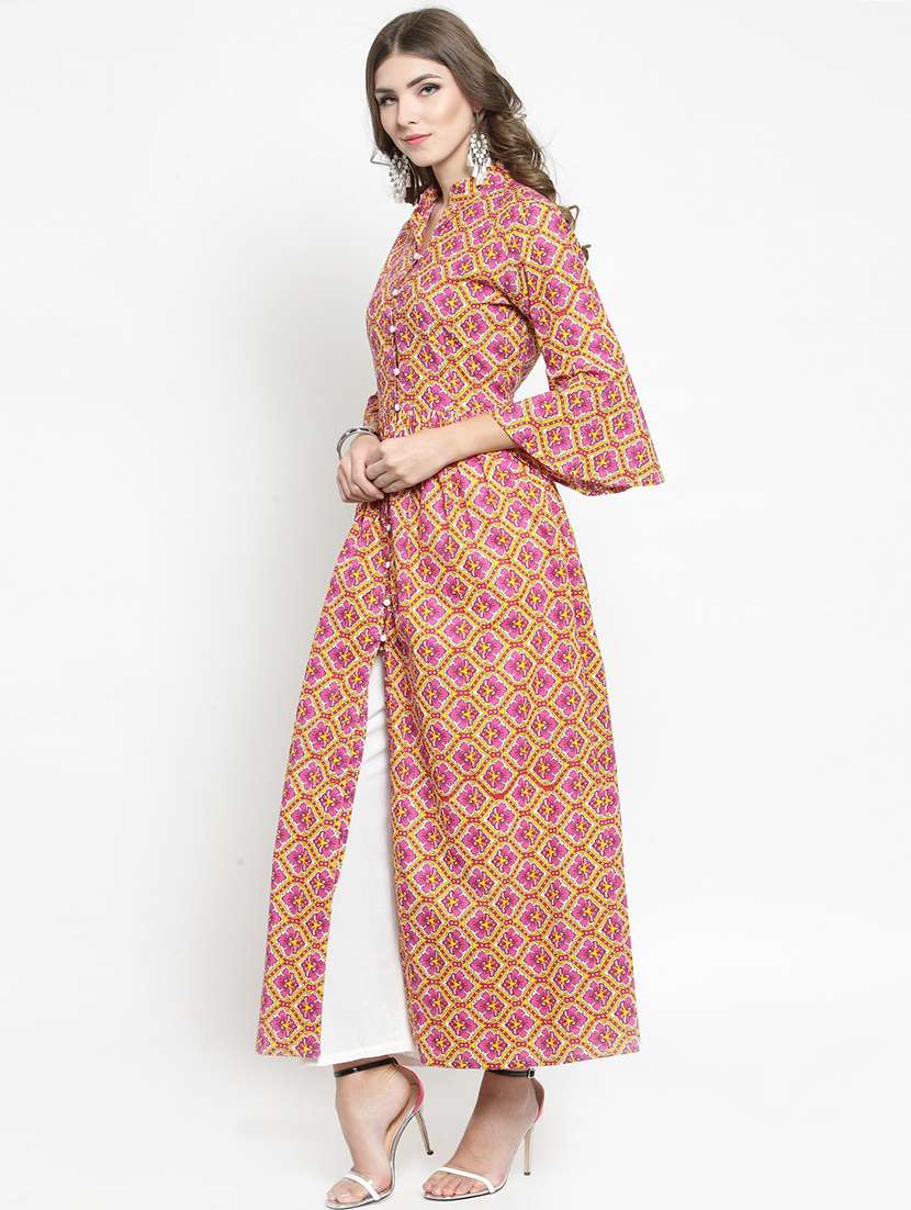 women's front slit kurta - 15799802 -  Standard Image - 1