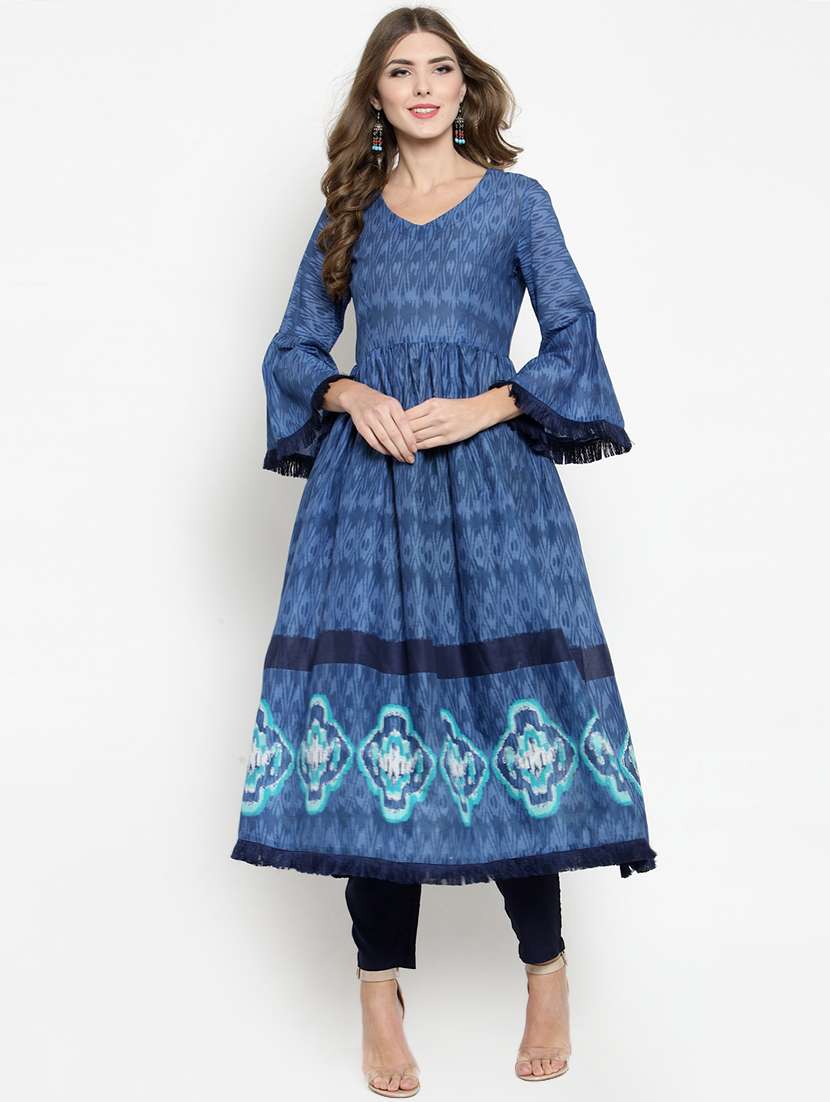 flared bell sleeves kurta