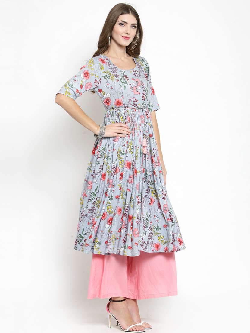 women's flared kurta - 15799823 -  Standard Image - 1