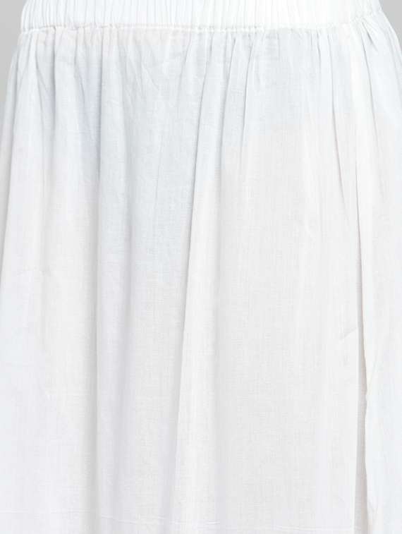 floral flared kurta with skirt set - 15799857 -  Standard Image - 4