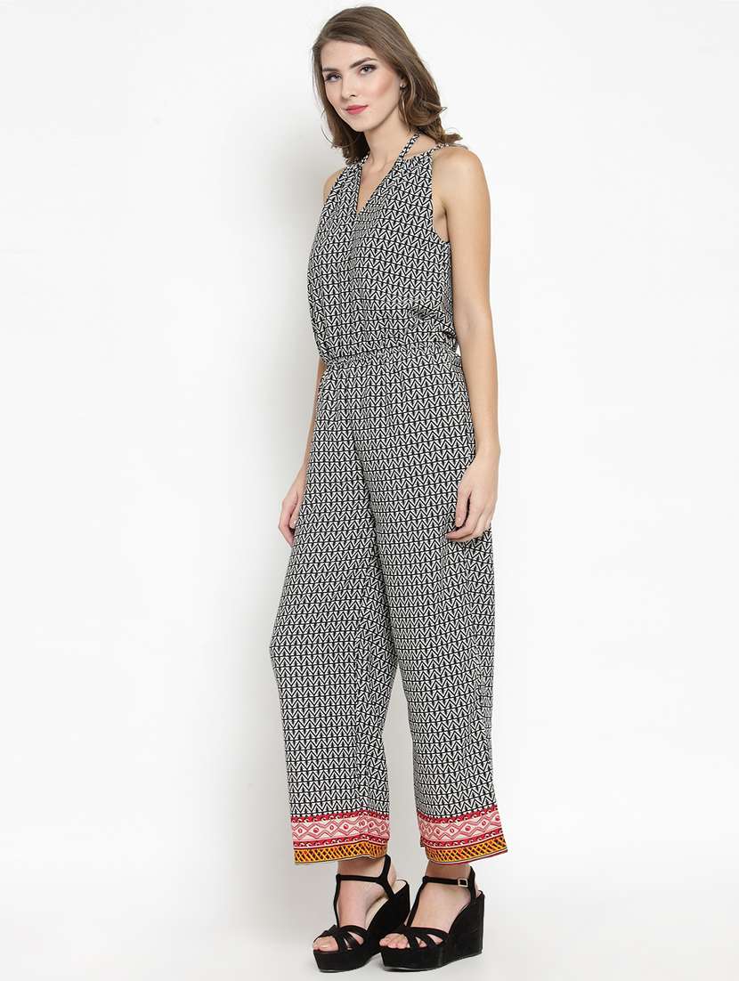 tie back full leg jumpsuit - 15800771 -  Standard Image - 1