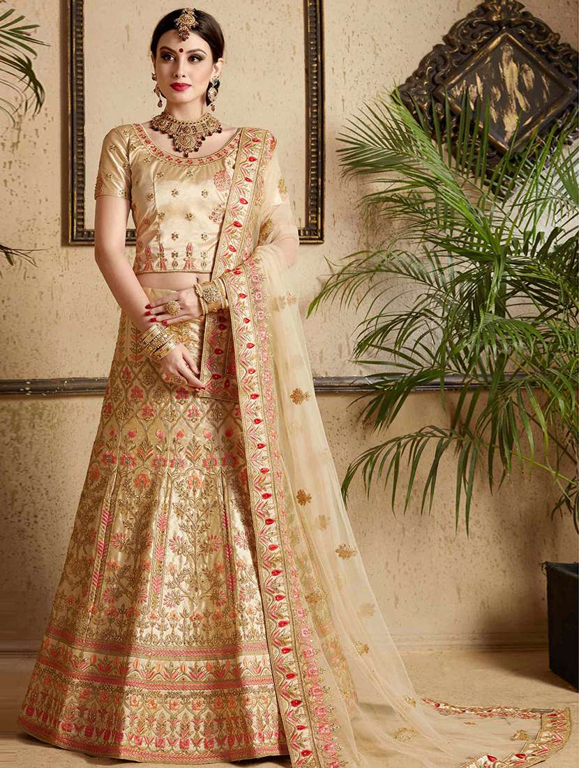 Embroidered a-line lehenga