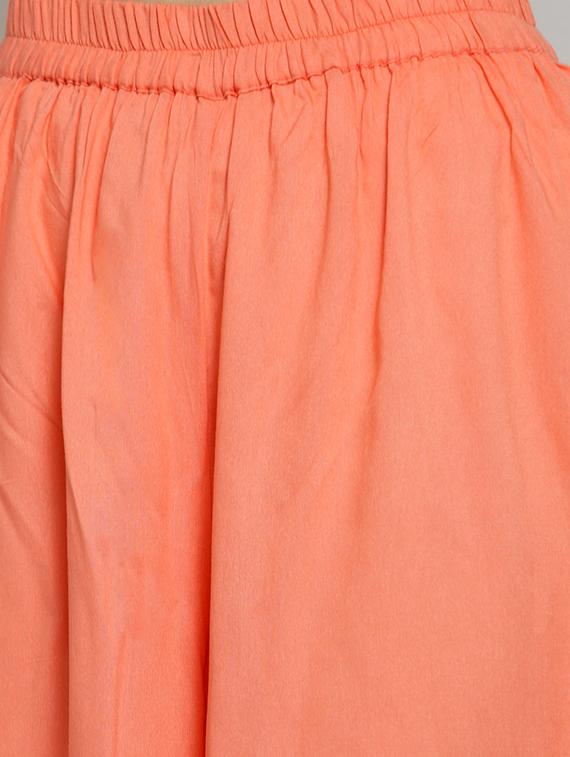 tie up sleeved floral flared kurta palazzo set - 15802767 - Standard Image - 4