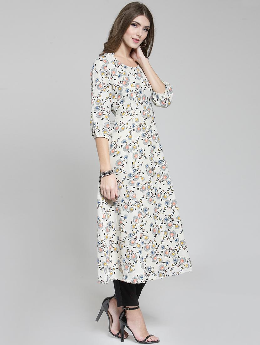 floral printed kurta with pant set - 15802776 - Standard Image - 1
