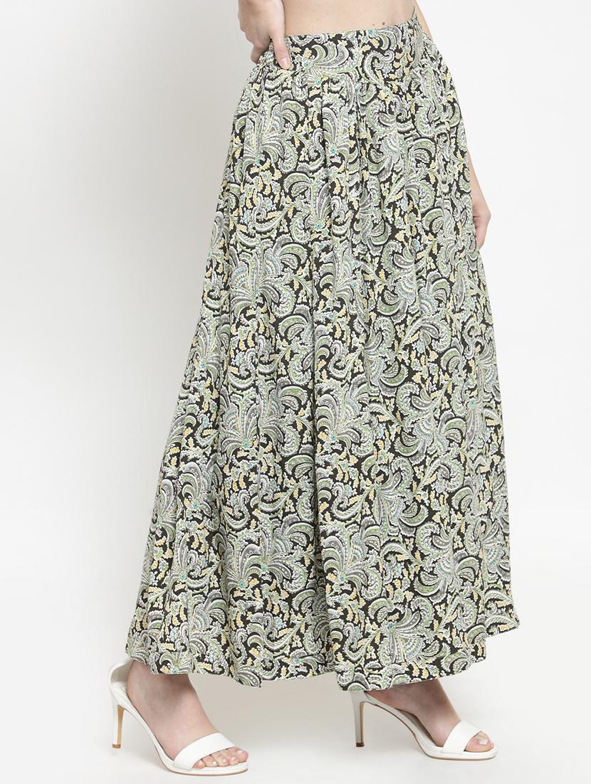 elasticated waist flared skirt - 15802831 - Standard Image - 1