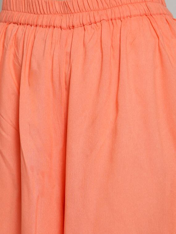 floral layered bell sleeved kurta palazzo set - 15802846 - Standard Image - 4