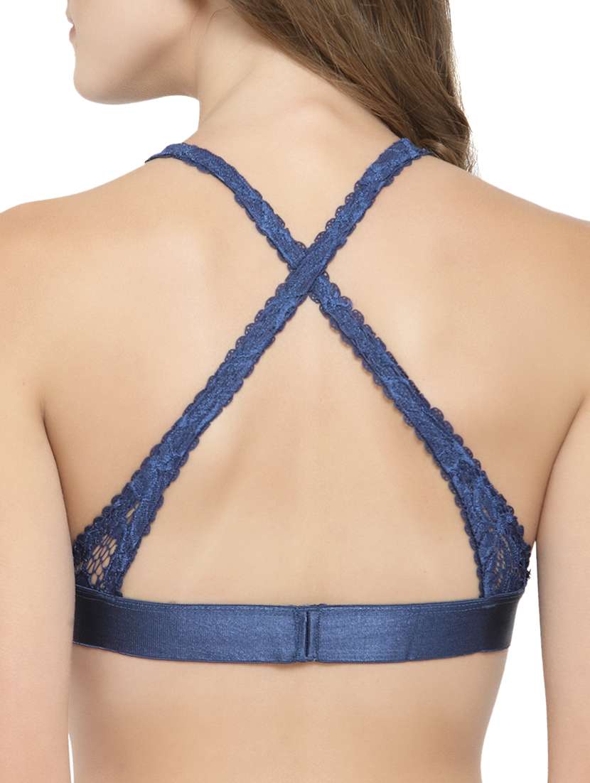 criss-cross back laced bralette - 15803662 - Standard Image - 1