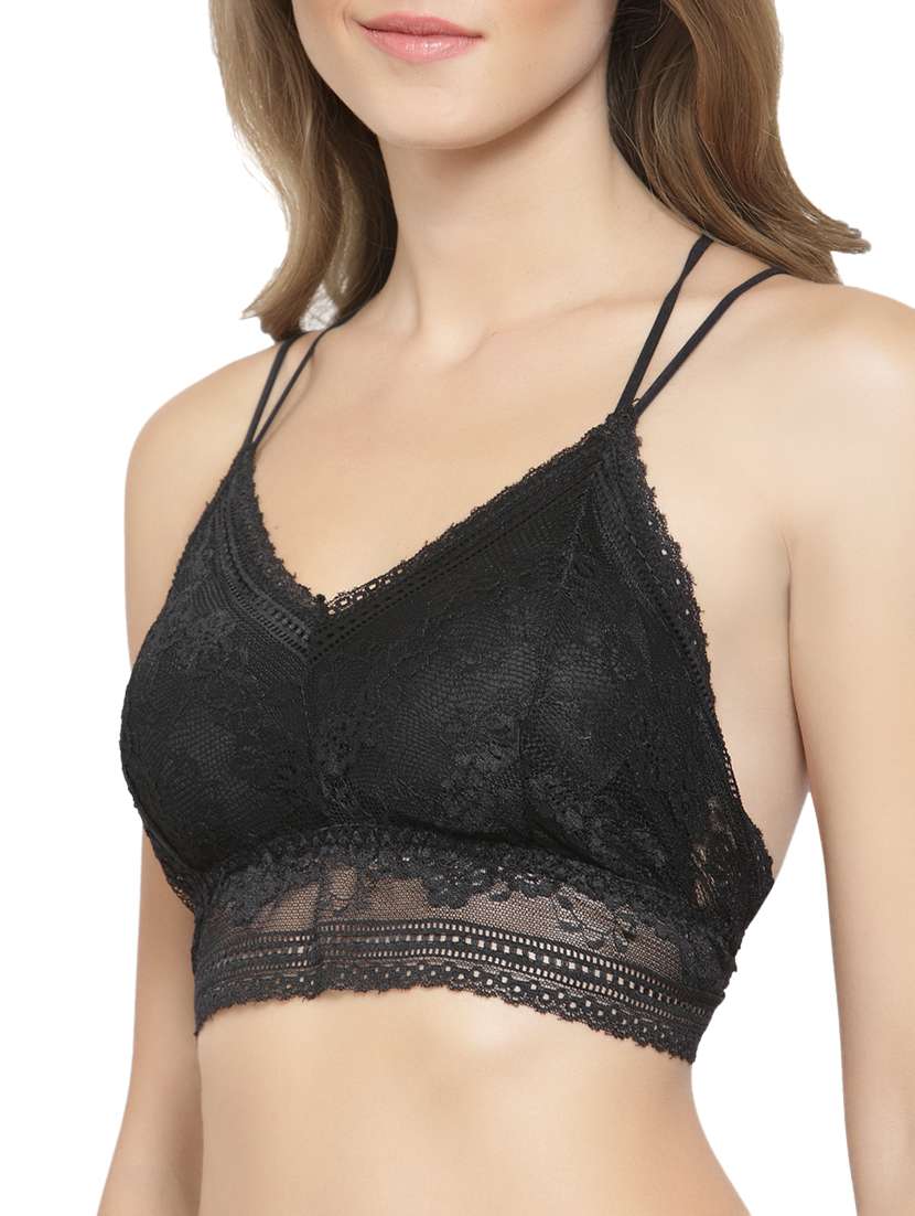 stylised back laced bralette - 15803672 -  Standard Image - 1