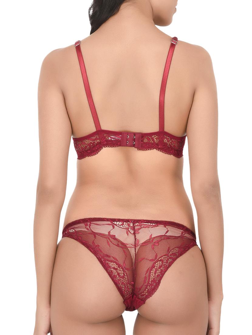 laced bra and panty set - 15805472 - Standard Image - 1