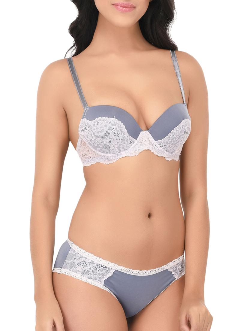laced bra and panty set - 15805475 - Standard Image - 1