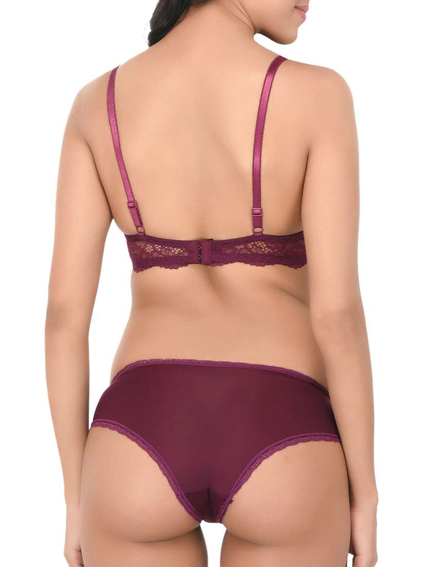 laced bra and panty set - 15805476 - Standard Image - 1