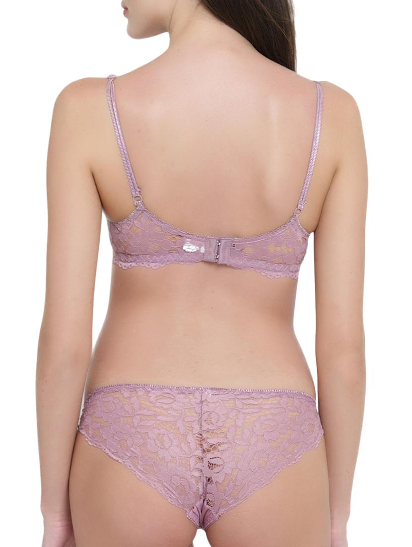 lace detail bra & panty set - 15806351 - Standard Image - 1