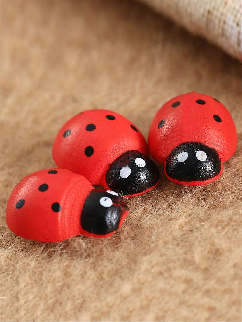 red & black shinny beetle garden toy showpiece - set of 14 - 15806970 -  Standard Image - 1