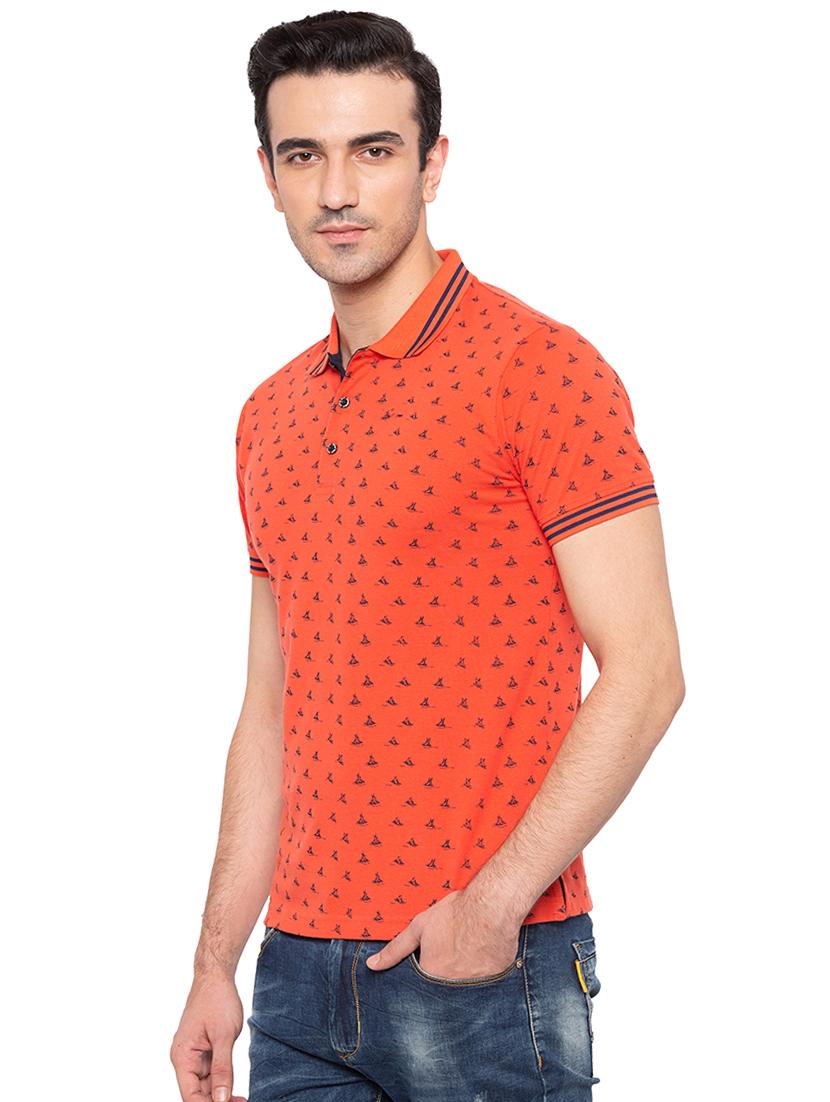 orange all over print t-shirt - 15810473 - Standard Image - 1