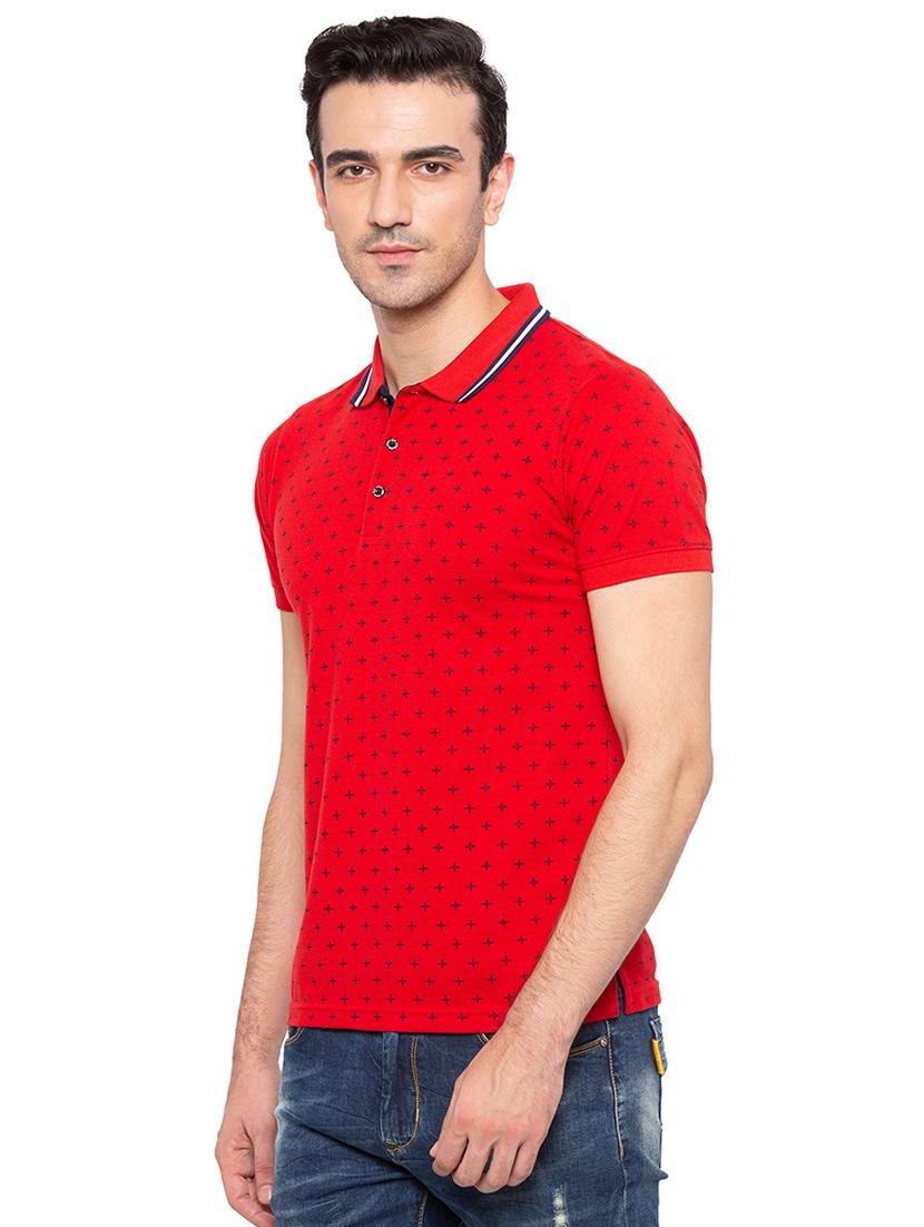 red all over print t-shirt - 15810475 - Standard Image - 1