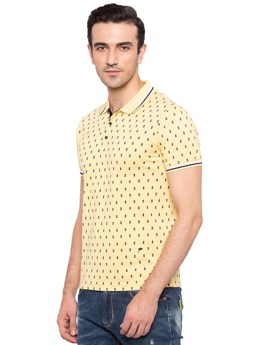 yellow all over print t-shirt - 15810477 -  Standard Image - 1