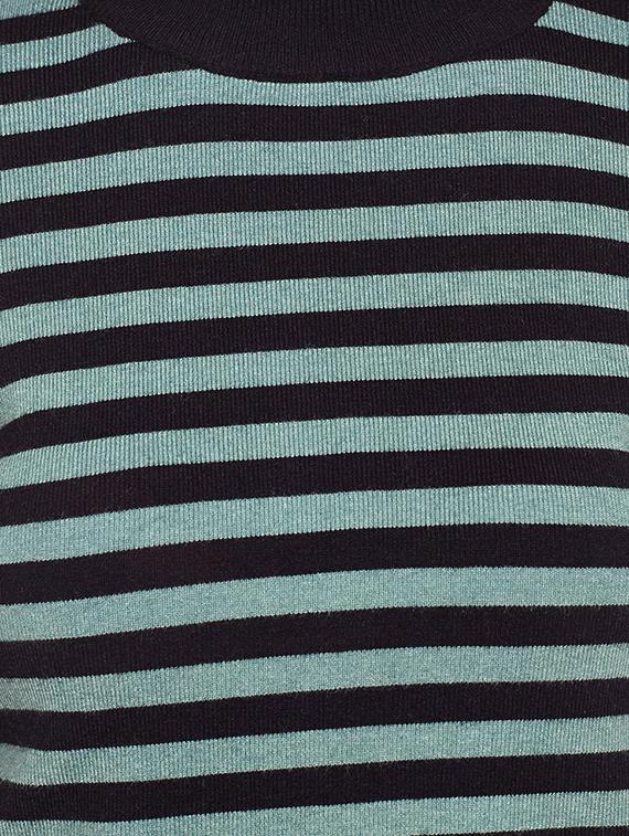 striped turtle neck pullover - 15811670 - Standard Image - 4