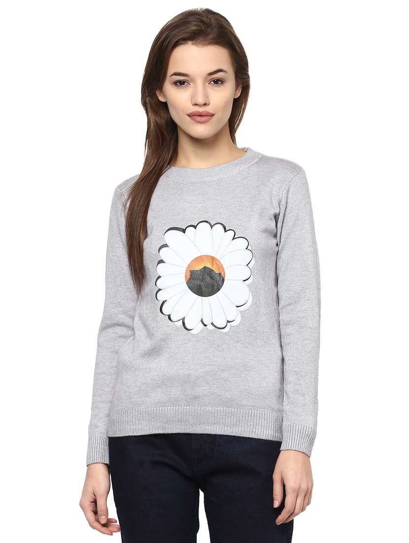 grey acrylic regular top