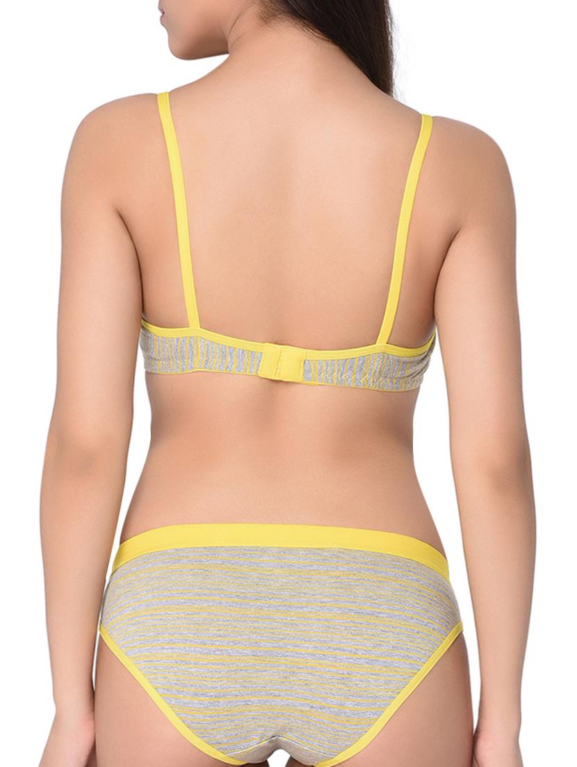 color block bras and panty set - 15813351 - Standard Image - 1