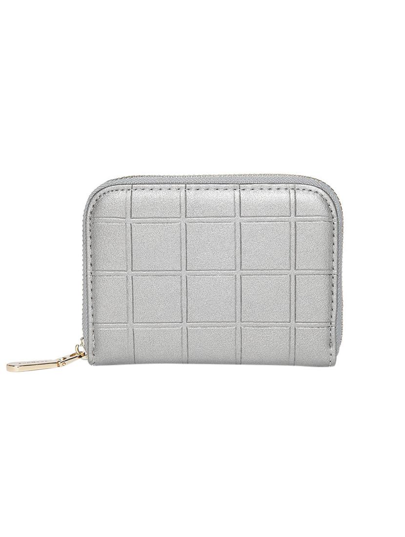 silver leatherette (pu wallet - 15814036 -  Standard Image - 1