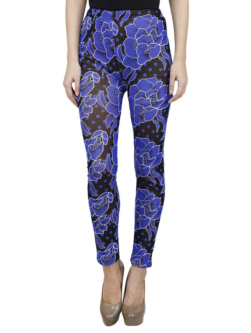 floral woolen leggings