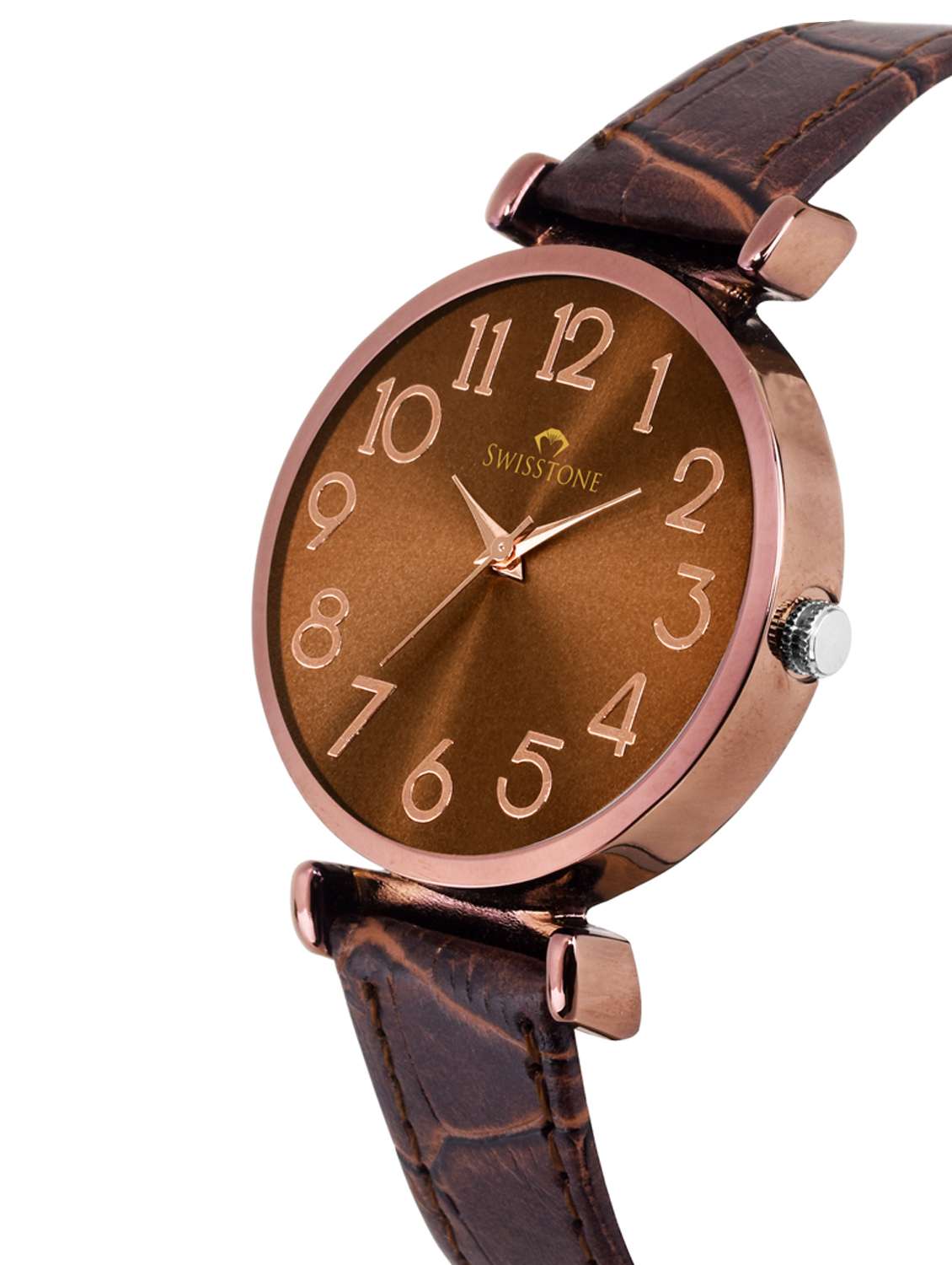 round dial analog watch-(ck301-brwn) - 15814932 -  Standard Image - 1