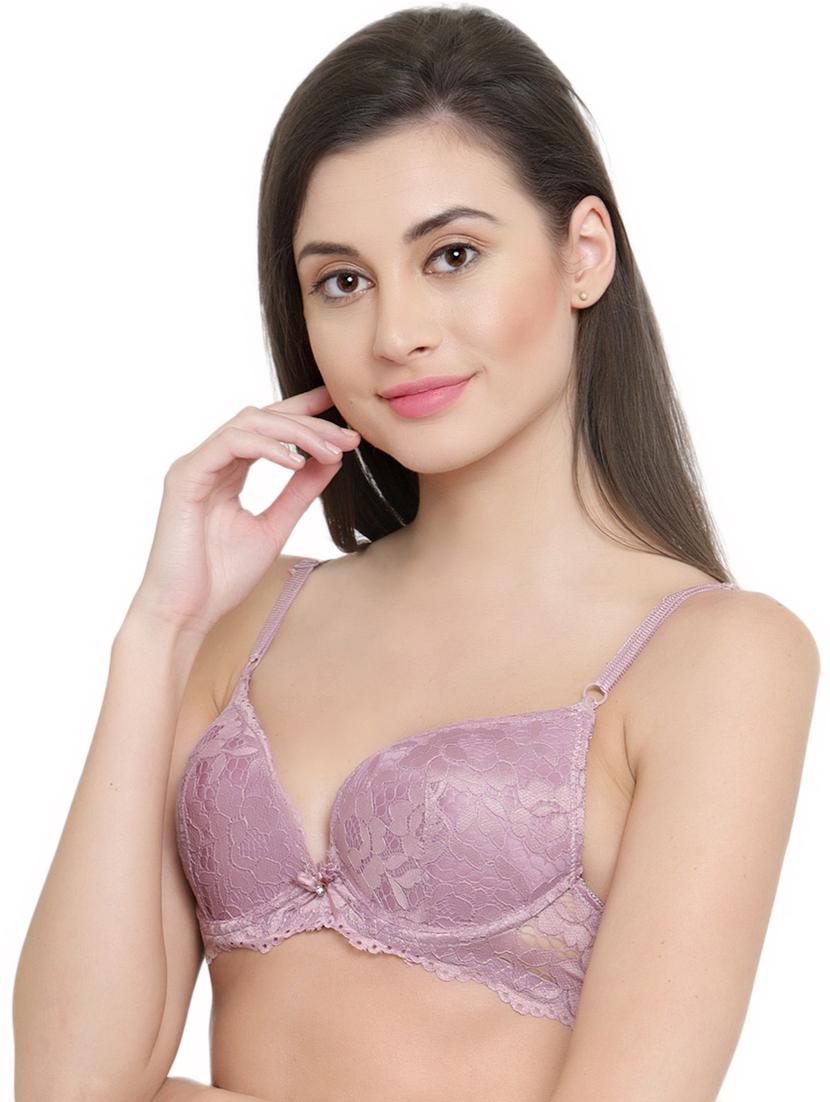 bow patch laced bra - 15815482 - Standard Image - 1