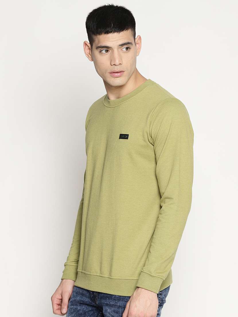 green cotton sweatshirt - 15817551 - Standard Image - 1