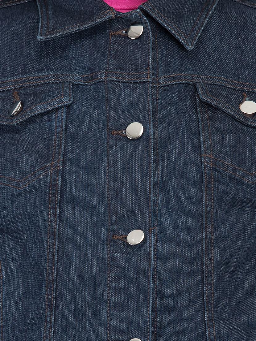 double pocket detail denim jacket - 15824438 - Standard Image - 4