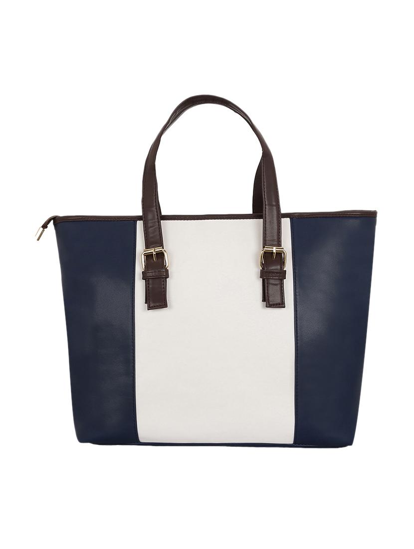 blue leatherette (pu) regular tote - 15824880 -  Standard Image - 1
