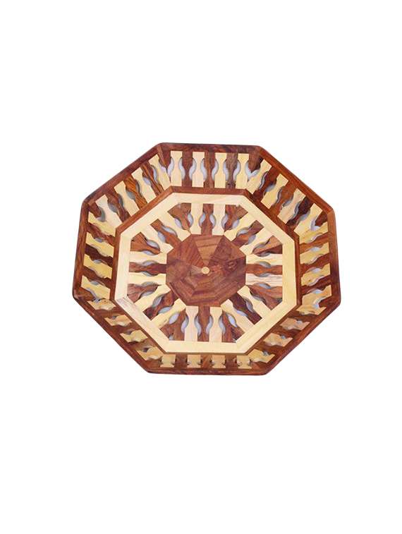 beautiful handicrafts wooden lining tray