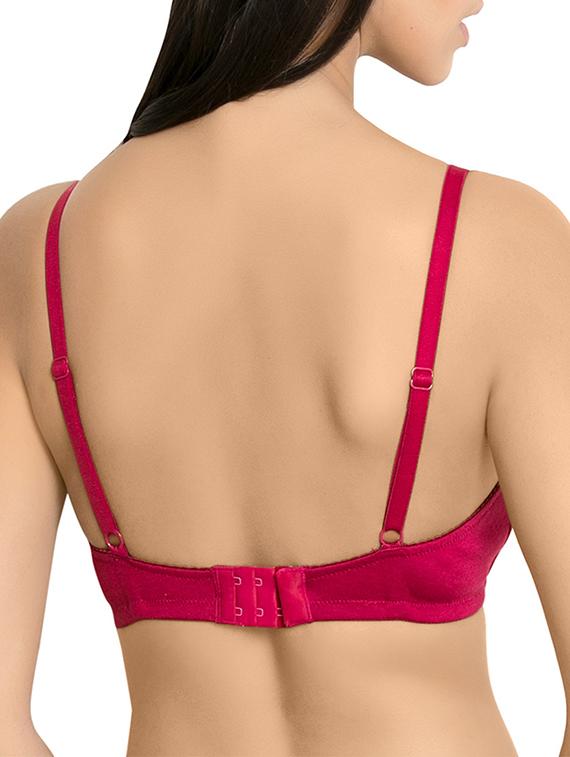 bow patch lace detail bra - 15829386 - Standard Image - 1