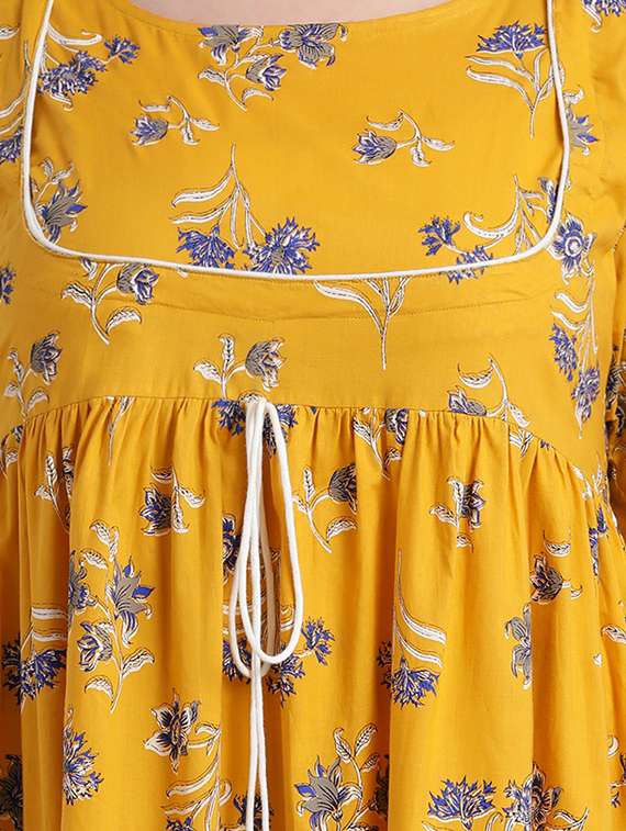 flared printed kurta - 15829438 - Standard Image - 4