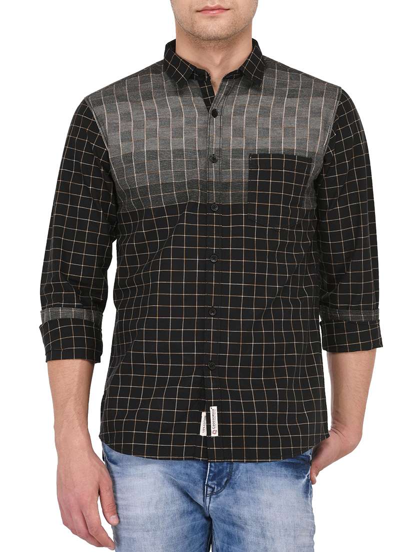 mens checks casual shirt - 15829461 -  Standard Image - 4
