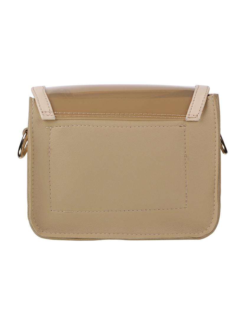 brown leatherette (pu) handbag - 15829686 - Standard Image - 1