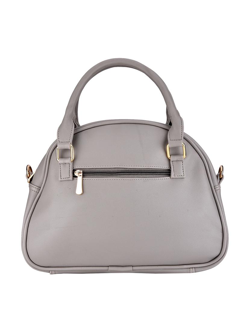 grey leatherette (pu) handbag - 15829687 -  Standard Image - 1