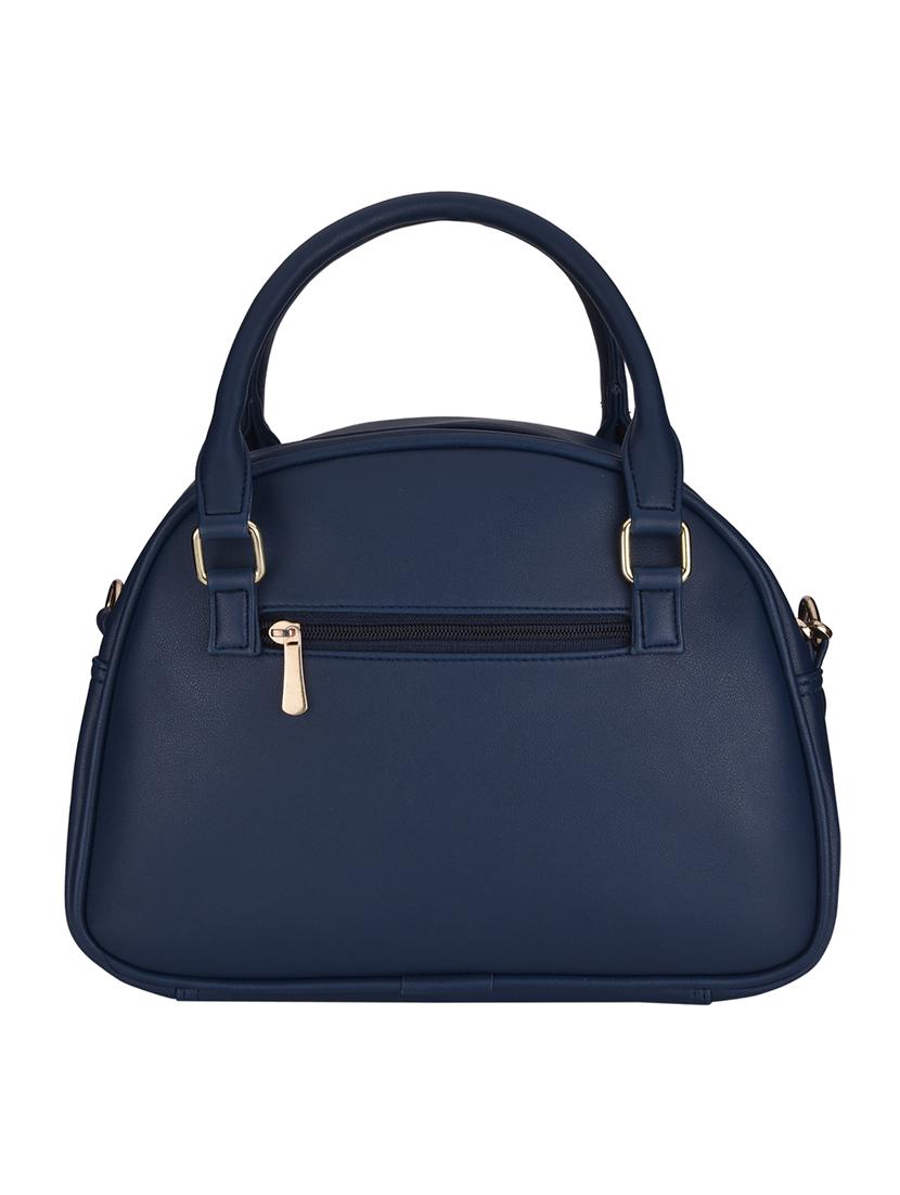 blue leatherette (pu) handbag - 15829688 - Standard Image - 1
