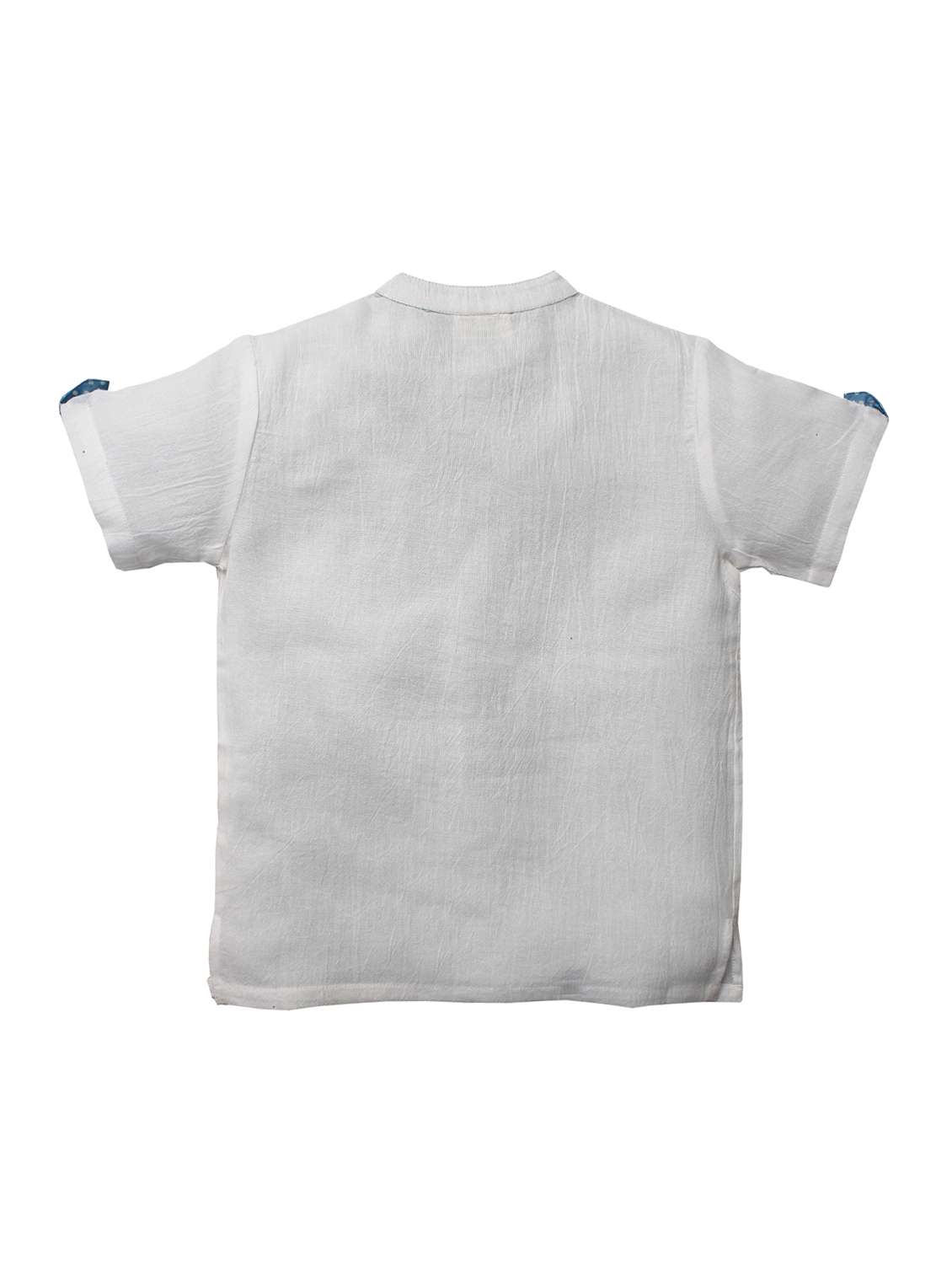 pocket patched mandarin neck shirt - 15833827 -  Standard Image - 1